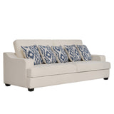 كنب ثلاثي مونرو باللون الأبيض