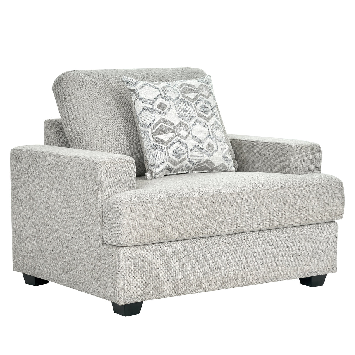 كنب نوفارا فردي باللون الرمادي