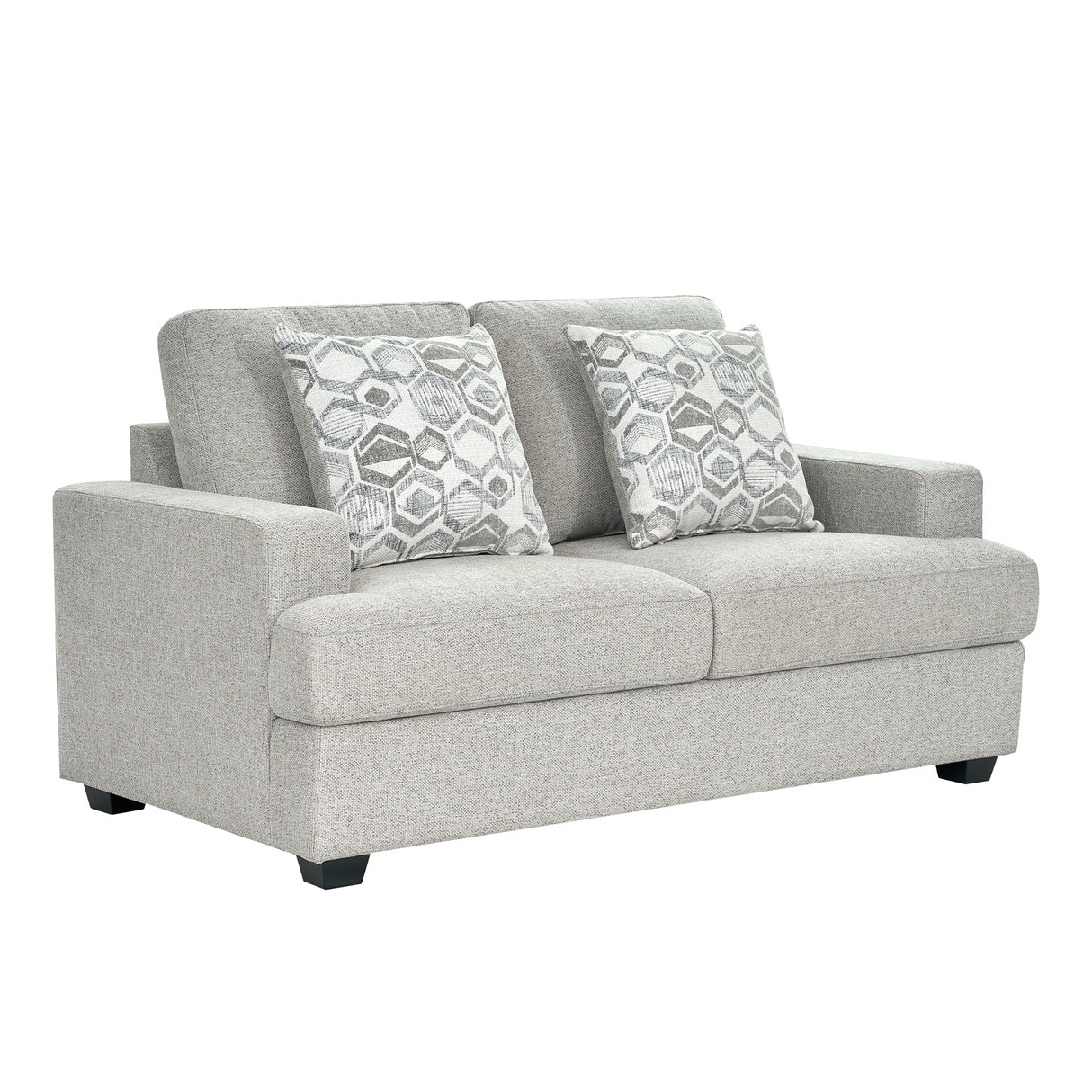 كنب نوفارا ثنائي باللون الرمادي