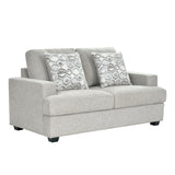 كنب نوفارا ثنائي باللون الرمادي