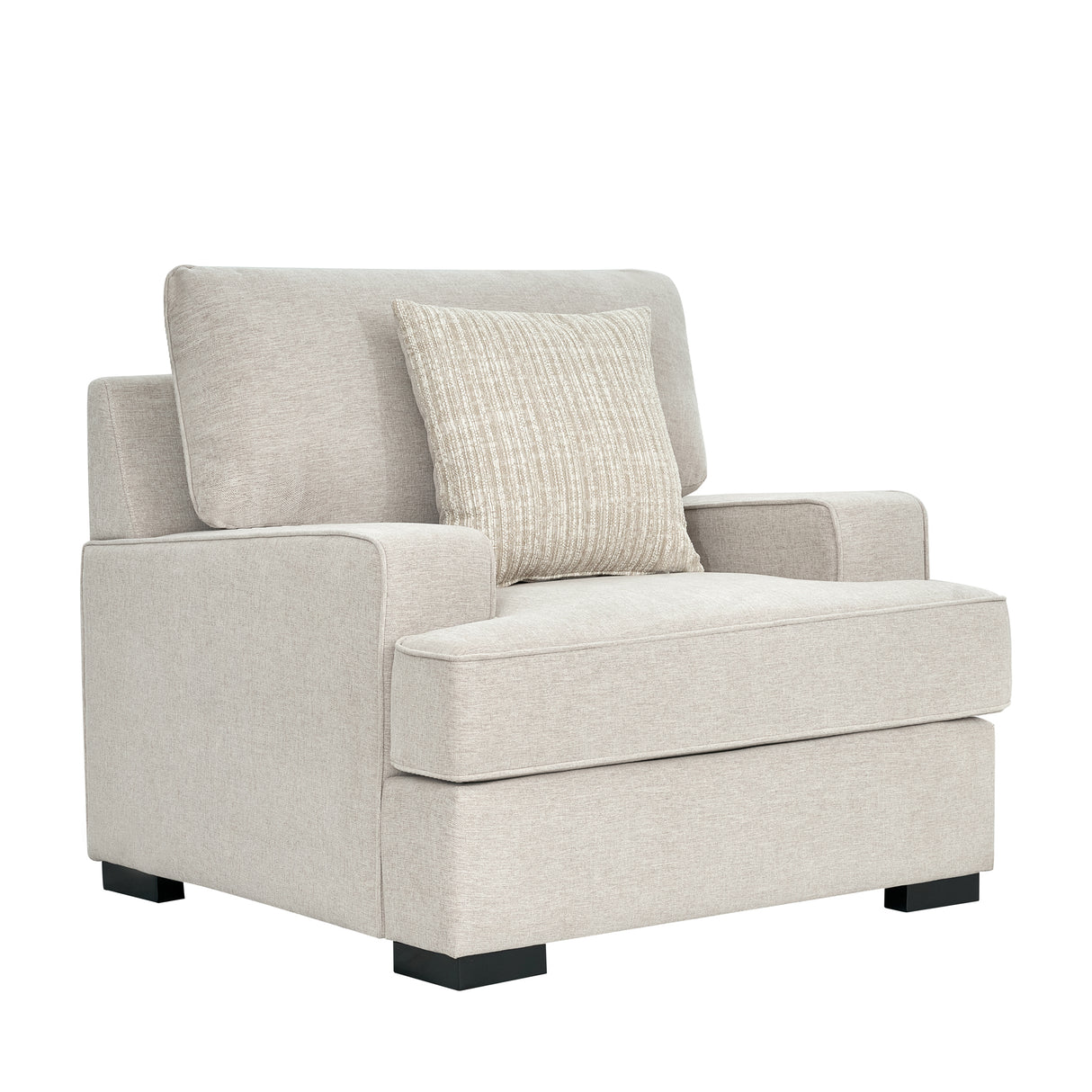 كنب سيرانا فردي باللون الكريمي