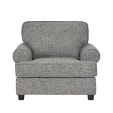 كنب إلفيرا فردي باللون الرمادي