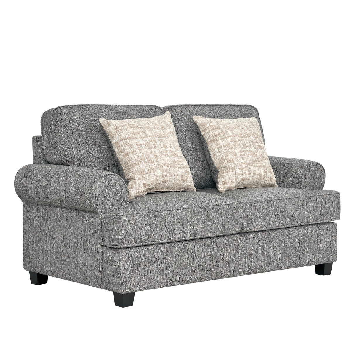 كنب إلفيرا ثنائي باللون الرمادي