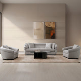 طقم كنب ريفينا باللون الرمادي