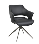 كرسي طعام لوسيندا باللون الأسود