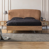 Elec bed in brown
