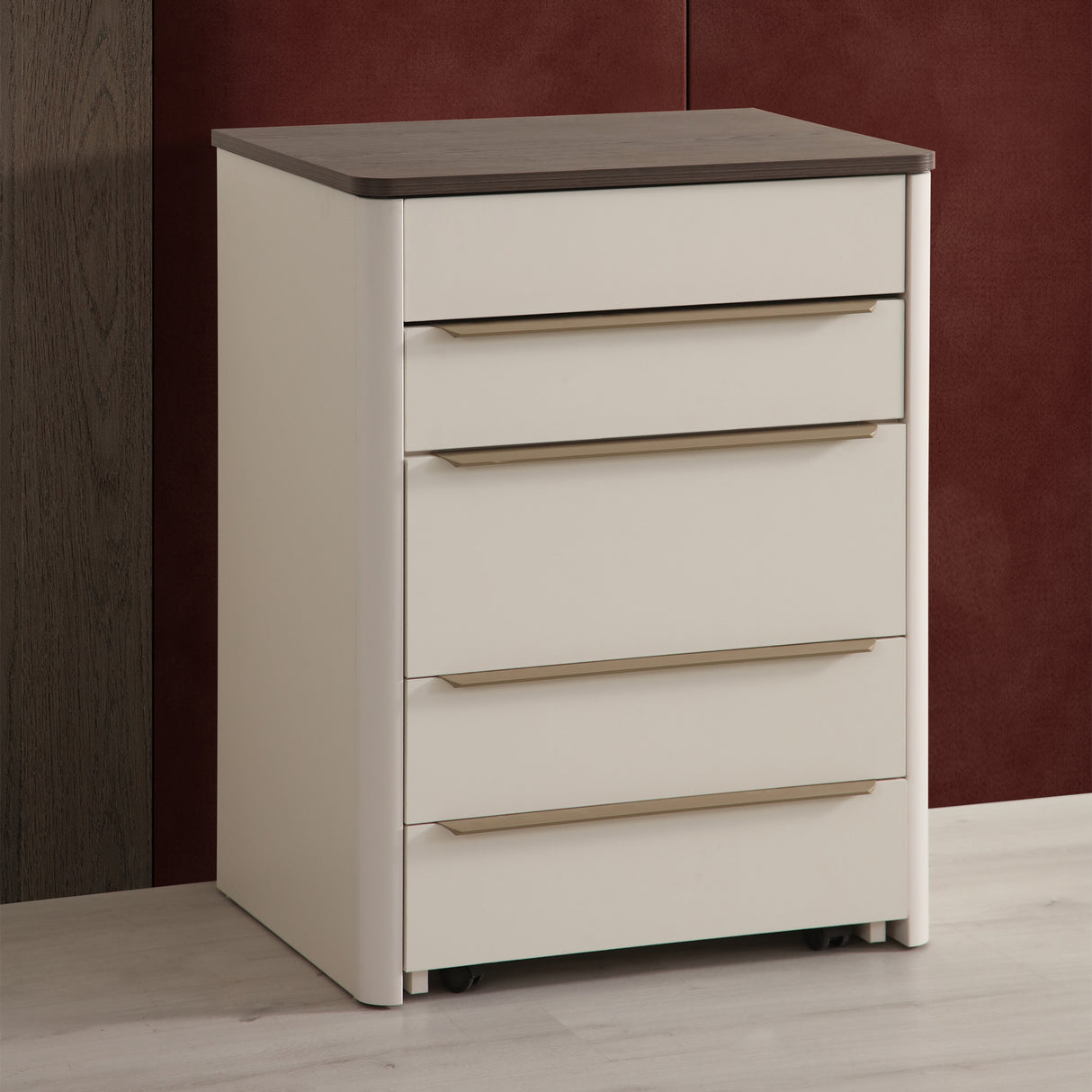 Ivana's cream-colored chiffonier