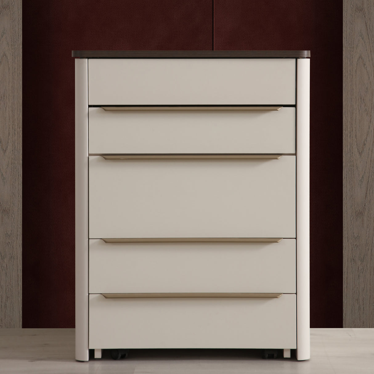 Ivana's cream-colored chiffonier