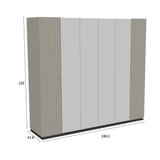 دولاب ألتيرا باللون الرمادي