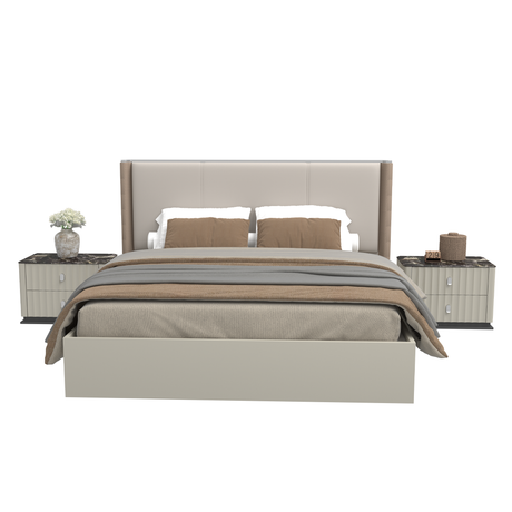 غرفة نوم ألتيرا باللون البني