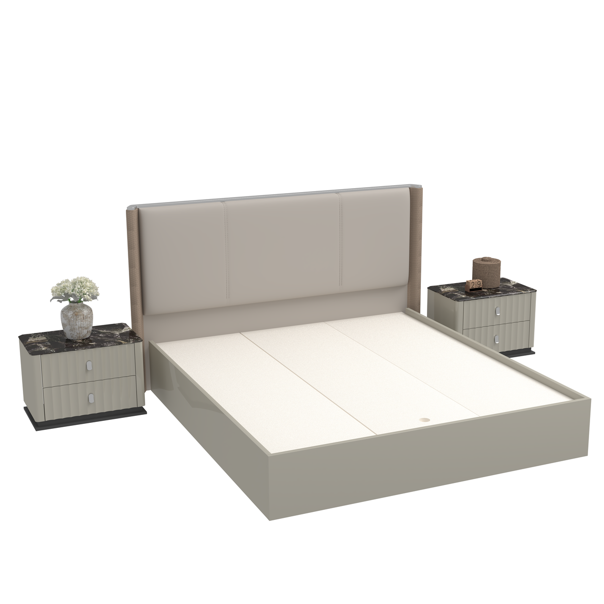 سرير ألتيرا باللون البني