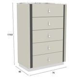 شوفنيرة إيفوريا باللون الرمادي