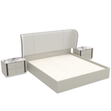 سرير إيفوريا باللون الأبيض