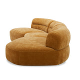 كنب ثلاثي ريان باللون البرتقالي