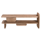 رف كتب سيليندا باللون الخشبي