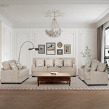 طقم كنب لوسين باللون البني