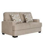 كنب ثنائي لوسين باللون البني