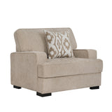 كنب فردي سولين باللون البني