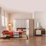 غرفة نوم ميلورا باللون الكريمي