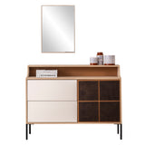 تسريحة ميلورا مع مراية باللون الكريمي