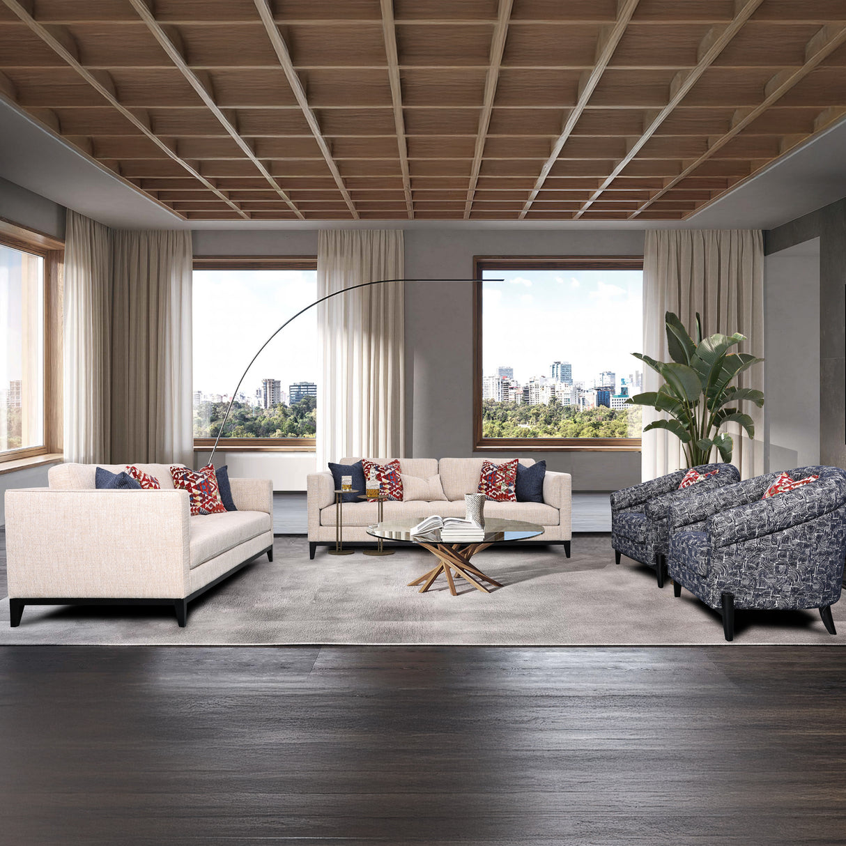 طقم كنب فِــيرا متعدد الألوان