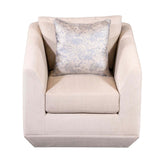 كنب مورينو فردي باللون الأبيض