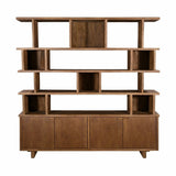 رف كتب مارا باللون البني