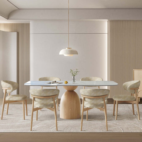 طاولة طعام إيلارفا باللون البيج