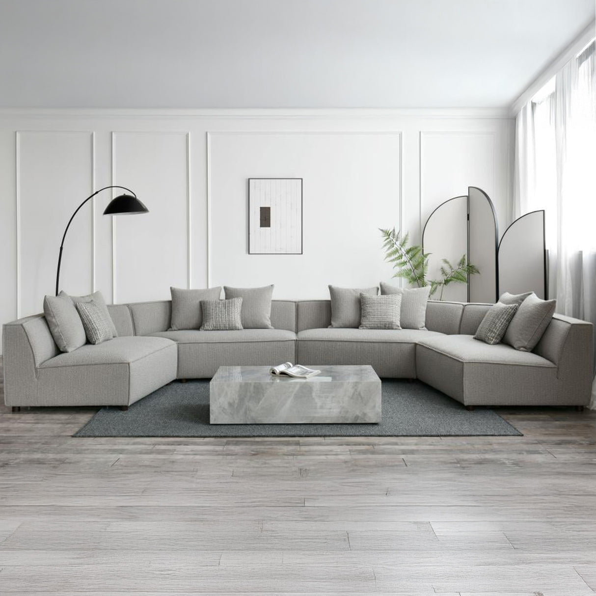 Lenora sofa set in cream color