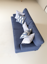 كنب ثلاثي ألتورا باللون الأزرق