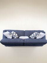 كنب ثلاثي ألتورا باللون الأزرق