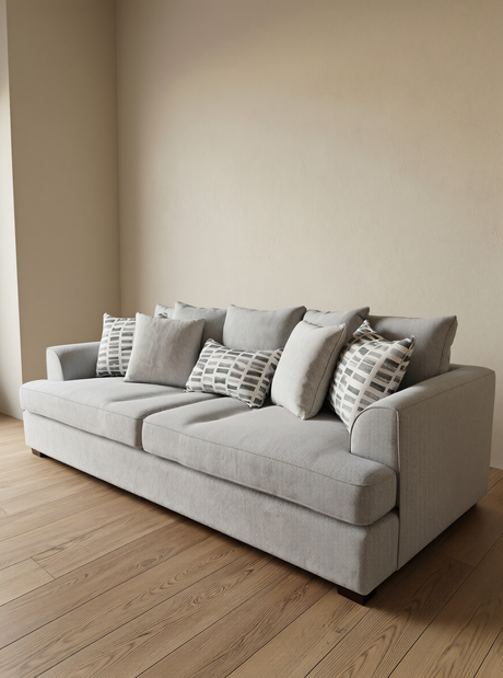 كنب ثلاثي آماريس باللون الرمادي