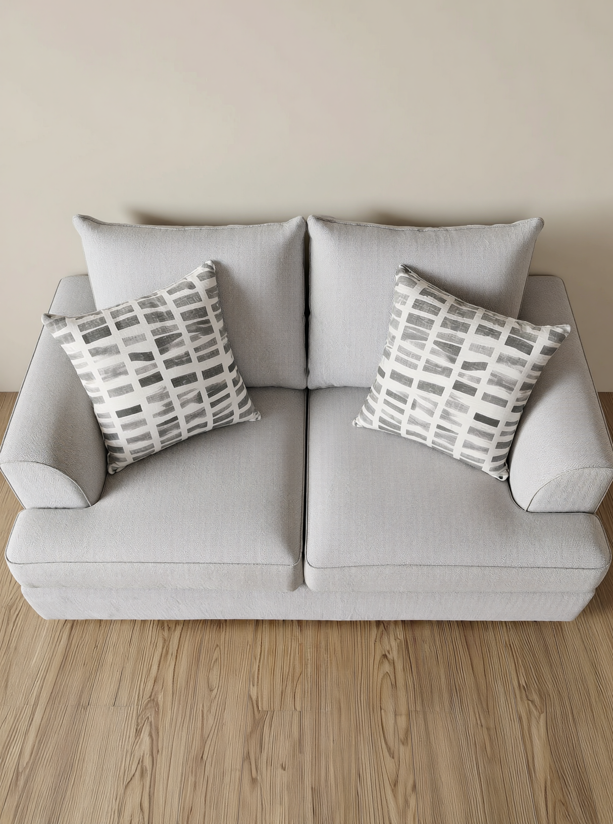 كنب ثنائي آماريس باللون الرمادي