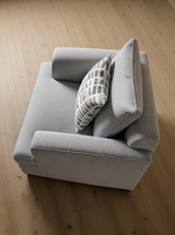 كنب فردي آماريس باللون الرمادي