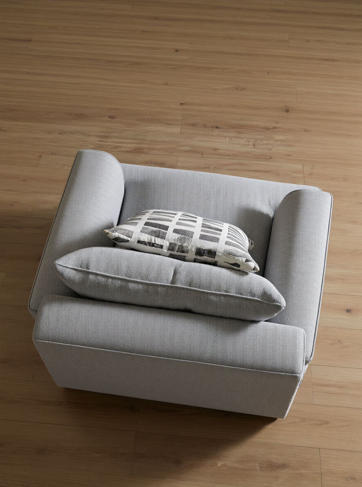 كنب فردي آماريس باللون الرمادي