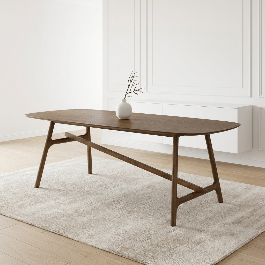 طاولة طعام فيراليا باللون البني الجوزي