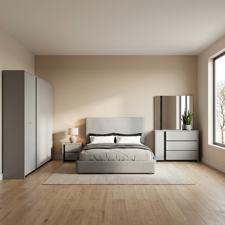 دولاب جراون باللون الرمادي